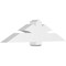 Ekena Millwork Redmond Architectural Grade PVC Gable Bracket, 60"W x 15"H x 6"D x 6"F, 6/12 Pitch GBP060X15X0606RED00 - alternate 1